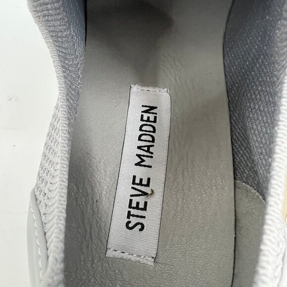 Steve Madden Gray Mykala Knit Slip-On Sneakers | Size 9 - Picture 6 of 9